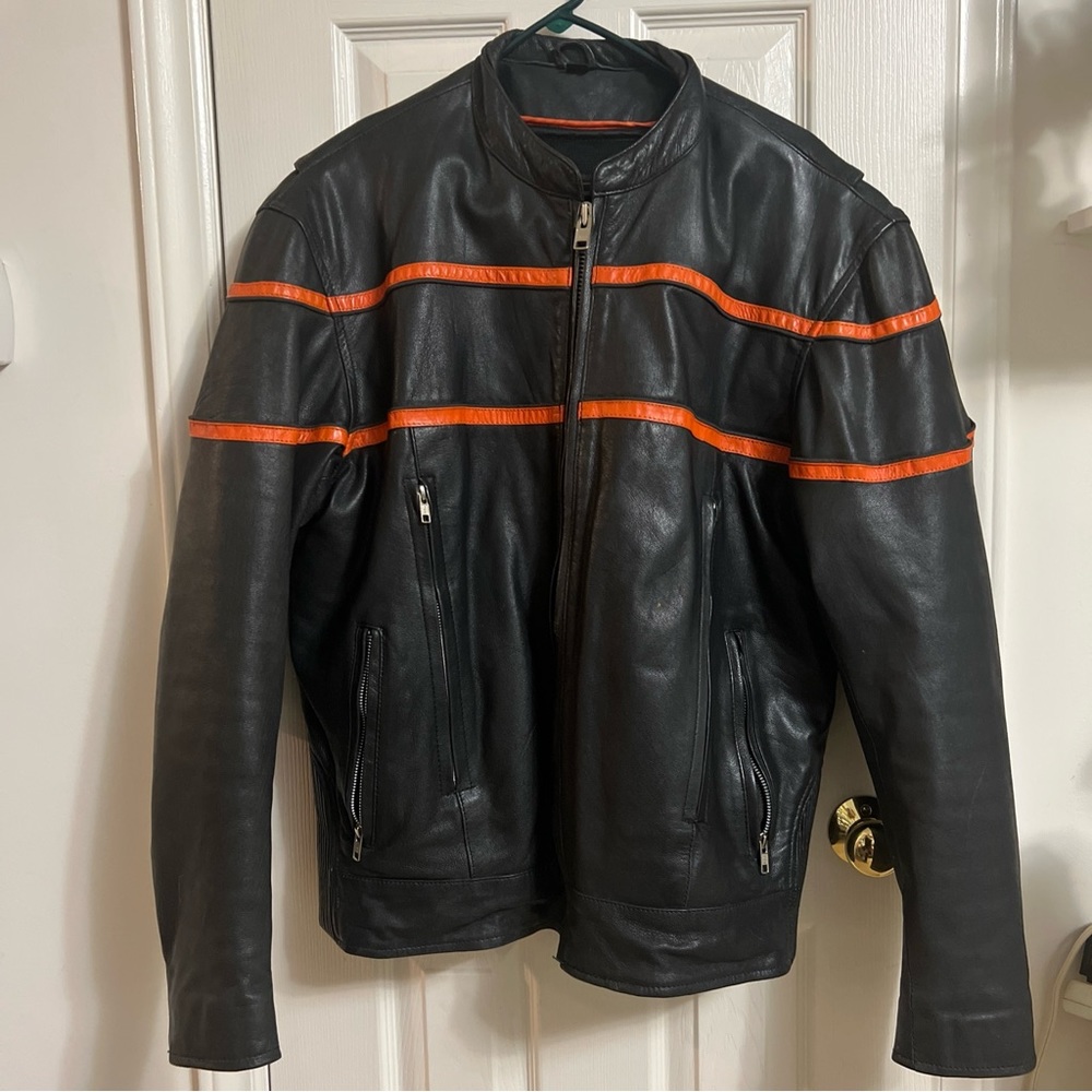 genuine black leather jacket isAstatement as a stylish addition to your wardrobe